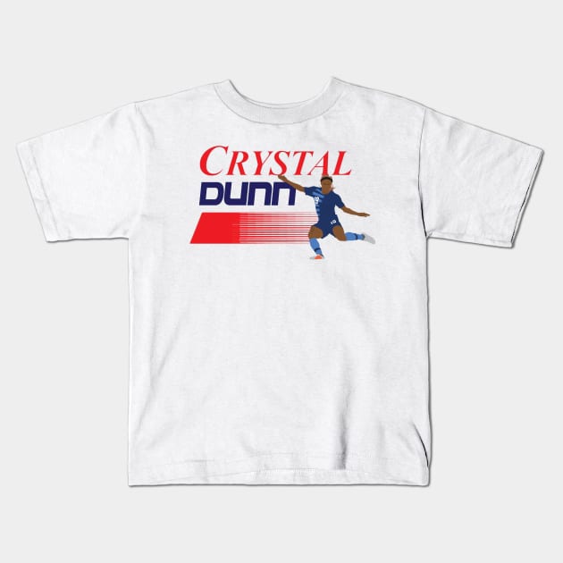 Crystal Dunn USWNT Kids T-Shirt by Hevding